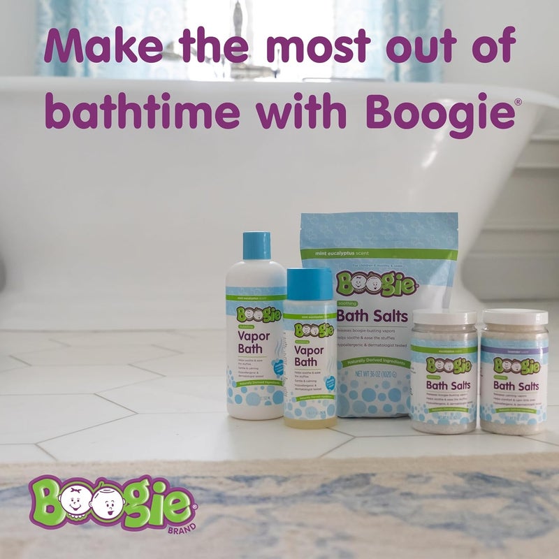 Boogie Kids Soothing Bath Salts, Hypoallergenic, Naturally Derived, Made with Natural Essential Oils, 36oz Eucalyptus (Pack of 1) - Image 4
